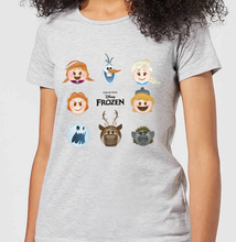Disney Frozen Emoji Heads Women's T-Shirt - Grey - S