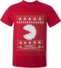 Namco Men's Merry Pac-Man Christmas T-Shirt - Red - M