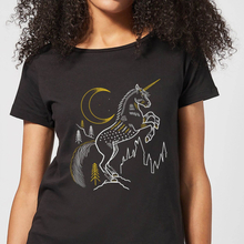 Harry Potter Unicorn Women's T-Shirt - Black - S