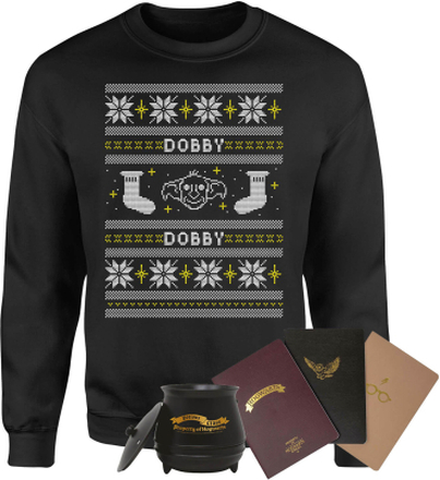 Harry Potter Officially Licensed MEGA Christmas Gift Set - Includes Christmas Jumper plus 3 gifts - XL