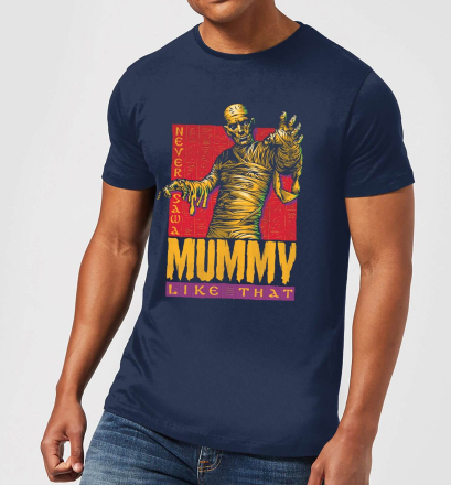 Universal Monsters The Mummy Retro Men's T-Shirt - Navy - XL