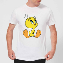 Looney Tunes Tweety Sitting Men's T-Shirt - White - S