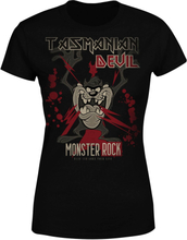 Looney Tunes Tasmanian Devil Monster Rock Women's T-Shirt - Black - S - Black