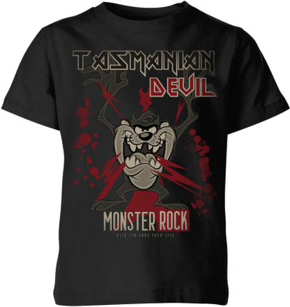 Looney Tunes Tasmanian Devil Monster Rock Kids' T-Shirt - Black - 9-10 Years