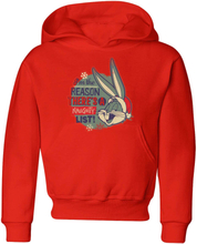 Looney Tunes I'm The Reason There Is A Naughty List Kids' Christmas Hoodie - Red - 3-4 Years - Red