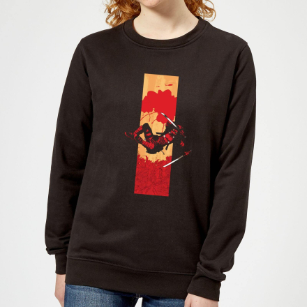Marvel Deadpool Blood Strip Women's Sweatshirt - Black - XS - Black
