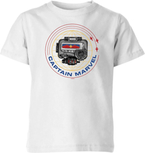 Captain Marvel Pager Kids' T-Shirt - White - 9-10 Years