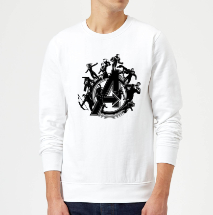 Avengers Endgame Hero Circle Sweatshirt - White - XXL - White
