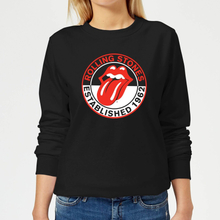 Rolling Stones Est 62 Women's Sweatshirt - Black - XS - Black