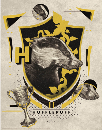 Harry Potter Art Print : Hufflepuff Crest