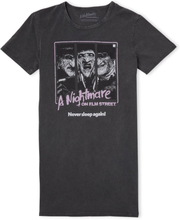 A Nightmare On Elm Street Dream Demon Women's T-Shirt Dress - Black Acid Wash - S - Black Acid Wash