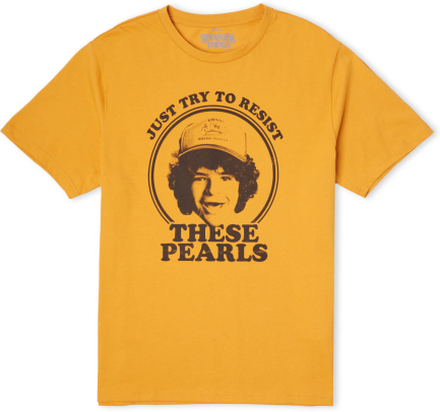 Stranger Things Dustin's Pearls Women's T-Shirt - Mustard - XL - Mustard