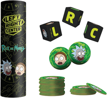 LEFT RIGHT CENTER: Rick and Morty Dice Game