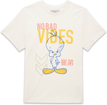 Looney Tunes No Bad Vibes Unisex T-Shirt - Cream - L - Cream