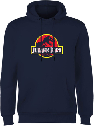 Jurassic Park Logo Hoodie - Navy - XL