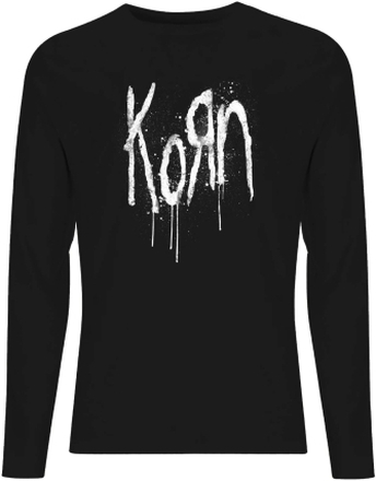 Korn Splatter Men's Long Sleeve T-Shirt - Black - XS