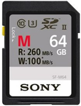 Sony Sf-m Series Sf-m64 64gb Sdxc Uhs-ii Memory Card
