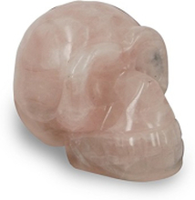 Roze kwarts edelsteen schedel klein - 45 mm - roze