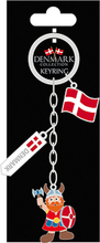 Souvenir Denmark Nyckelring Viking/Flagga