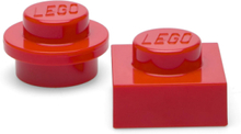 Lego Magnet Set Round And Square Home Kids Decor Decoration Accessories/details Rød LEGO STORAGE*Betinget Tilbud