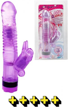 Auto Rabbit - Dildo med vibrator & klitoris stimulering - Sexleksaker