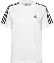 3 Stripes Tee T-shirts & Tops Short-sleeved Hvit Adidas Originals*Betinget Tilbud