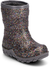 Thermal Boot - Glitter Shoes Rubberboots High Rubberboots Lined Rubberboots Burgunder Mikk-line*Betinget Tilbud