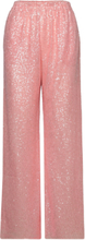 Fatou, 1867 Sequins Bottoms Trousers Straight Leg Pink STINE GOYA