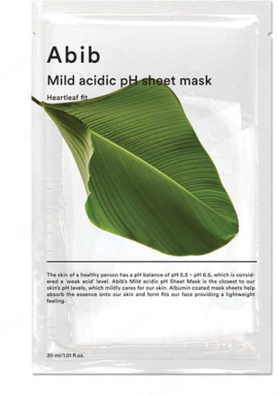 Abib Heartleaf Mild Acidic pH Sheet Mask Heartleaf Fit 10-Pack 30