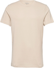 Crew-Neck Cotton T-shirts Short-sleeved Creme Bread & Boxers*Betinget Tilbud