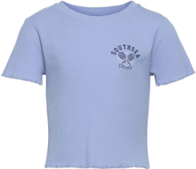 Isa T-shirts Short-sleeved Blå Mango*Betinget Tilbud