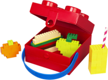 Box W. Handle - Classic Home Kids Decor Storage Storage Boxes Rød LEGO STORAGE*Betinget Tilbud