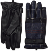 Barbour Newbrough Tartan Glove Accessories Gloves Finger Gloves Blå Barbour*Betinget Tilbud