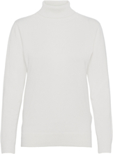 Pullover-Knit Light Tops Knitwear Turtleneck White Brandtex