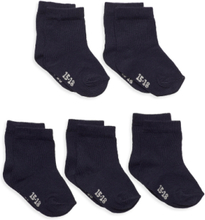 Ankle Sock -Solid Socks & Tights Socks Blå Minymo*Betinget Tilbud