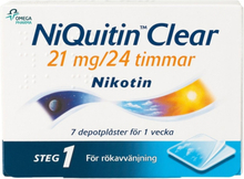 NiQuitin Clear depotplåster 21 mg 7 st