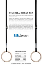 ROMERSKA RINGAR (Modell: Trä / korta straps)