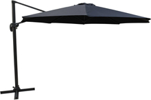 LEEDS Frihängande parasoll 350 cm - Svart | Utemöbler