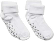 Baby Rib Sock W. Abs Socks & Tights Non-slip Socks Hvit Minymo*Betinget Tilbud