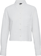 Lina Pyjamas Shirt Top White Gina Tricot
