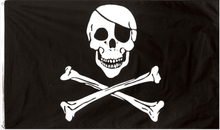 Svart Piratflagga