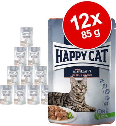 Happy Cat Pouch Meat in Sauce 12 x 85 g - Land-Geflügel Kitten