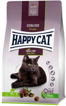 Happy Cat Sterilised Adult Weide-Lamm - 10 kg