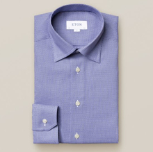 Eton Contemporary fit Blå Eton dobbyskjorta