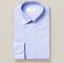 Eton Contemporary fit Ljusblå Eton dobbyskjorta