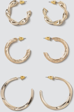 Gold Twisted Hoop Pack