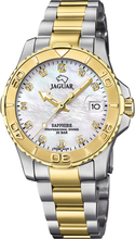 Jaguar J896/3 Horloge Women's White Diver staal goudkleurig-wit 20ATM 34 mm