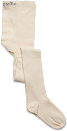 Stocking - Solid Socks & Tights Tights Creme Minymo*Betinget Tilbud