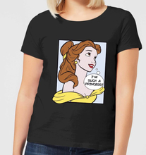 Disney Die Schöne und das Biest Prinzessin Pop Art Belle Damen T-Shirt - Schwarz - S