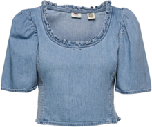 Louise Ss Blouse Hey Friend 1 Tops Blouses Short-sleeved Blue LEVI´S Women